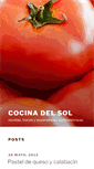 Mobile Screenshot of cocinadelsol.com